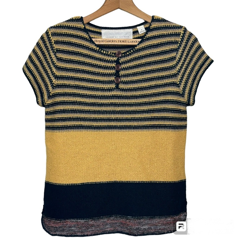 Anthropologie Change of the Moon Wool Blend Short Sleeved sweater. Women’s M